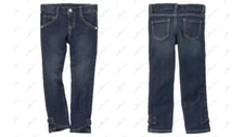 New Gymboree Little Girls Bow Straight Leg Jeans Size 6 MSRP:$32.95