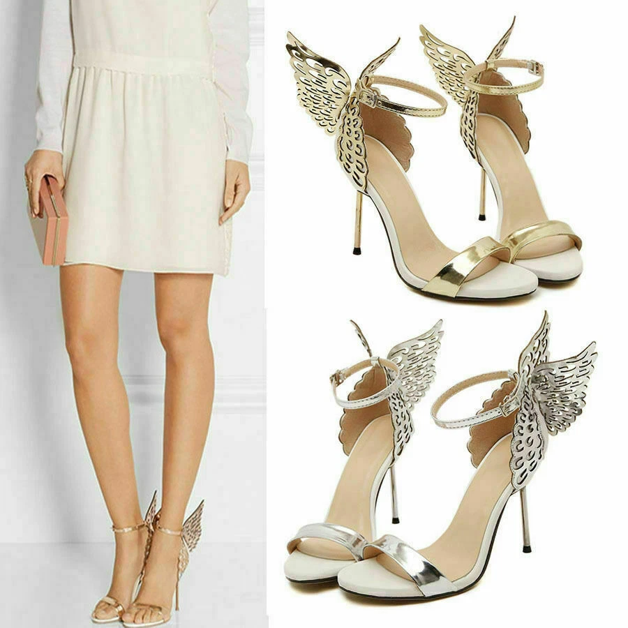 Shoes with shop wings heels