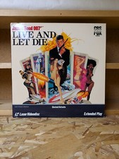 Live And Let Die 1973 Laserdisc CBS Fox James Bond 007 Roger Moore