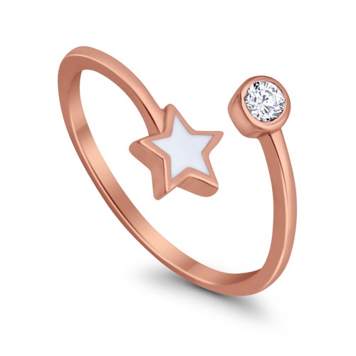 Zehenring 9 mm Sternband 925 Sterling Silber dünn verstellbar - Bild 21 von 36