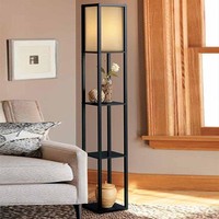 Indoor Lighting 1.6m Wood Floor Lamp With Shelves For Bedroom Living Room No... Indoor Lighting 1.6m Wood Floor Lamp With Shelves For Bedroom Living Room No...