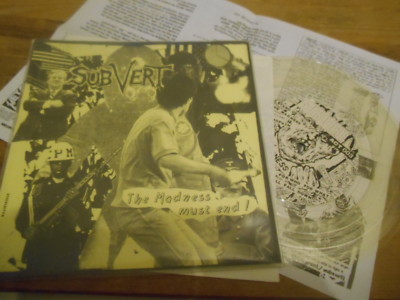 7'' Punk Subvert - The Madness Must End (4 Song) SELL OUT ACT color / insert