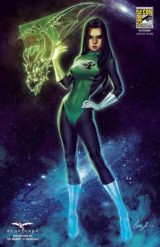 Van Helsing Vs Mummy #6 RARE LIMITED VARIANT Zenescope Green Lantern Cosplay