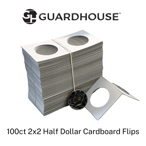 Cardboard Coin Holder 100-Pack S Flips For Kennedy Half Dollars - 31.5mm Size Kennedy Half Dollar Flips - Foto 8