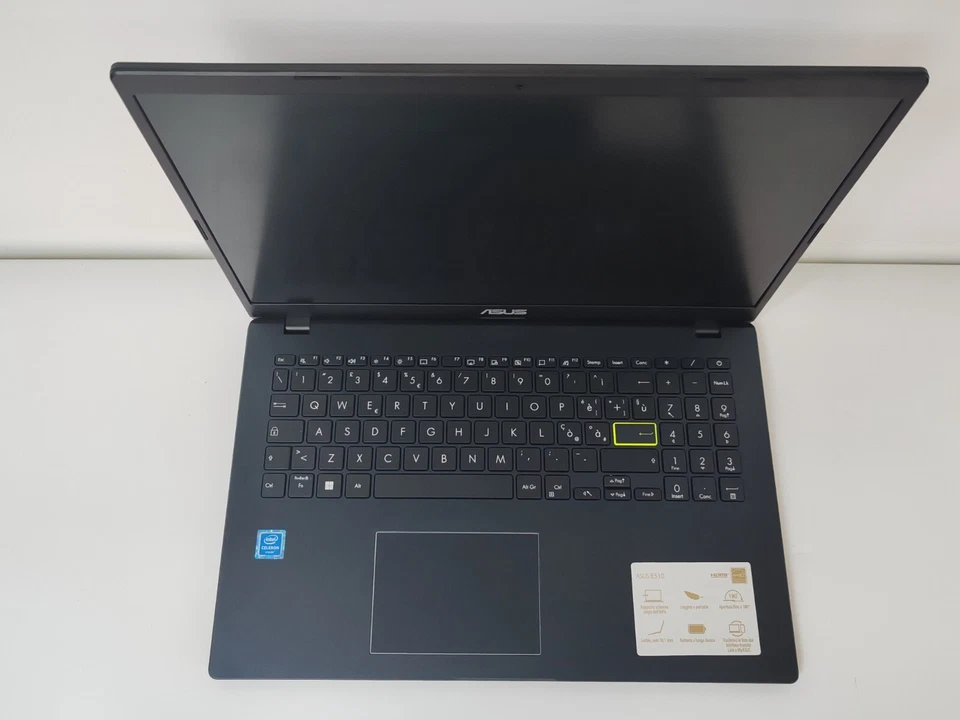 NOTEBOOK ASUS E510 INTEL CELERON N4000 4GB RAM 128GB HD WIN11 WEBCAM - Immagine 3 di 4