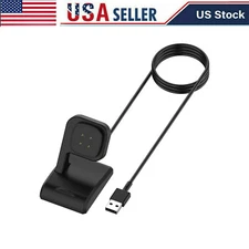 USB Charging Cable Charger Cradle Dock Replacement Fit Fitbit Versa 4/Sense 2