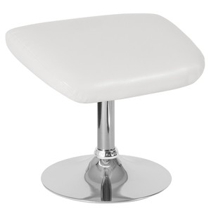 Flash Furniture Egg Series LeatherSoft Ottoman White (CH162430OWHLEA) - Click1Get2 Half Price