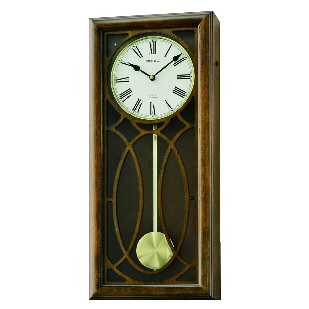 Brown Glass Contemporary Wall Clocks