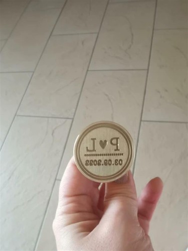 Custom Two Initials Name Date Wax Seal Handle Stamp Customize Invitation Seals - Picture 4 of 61