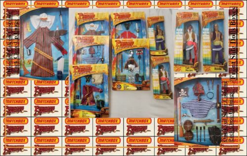 1974 Matchbox Fighting Furies Lot 5 Outfits & 2 Figures Hook Capt Peg Leg More - Picture 1 of 22