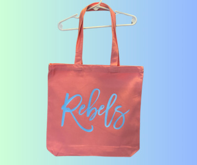 NEW Rebels Soft Pink Canvas Tote Bag 