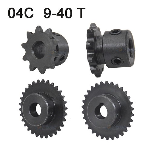 Rollenkettenrad 04C – 30 Zähne, 20 Mm Bohrung, Aus 45er Stahl, Geschwärzt, Für Mechanische Antriebe