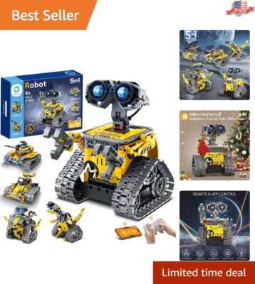 Interactive 5 Styles Remote-Controlled Robot with 40 Min Playtime for Kids 8-13