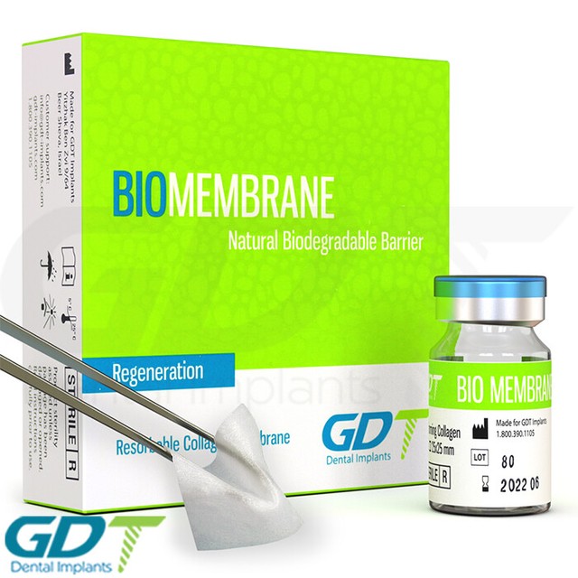 BioMembrane Resorbable Collagen Barrier Sterile Package GDT Dental