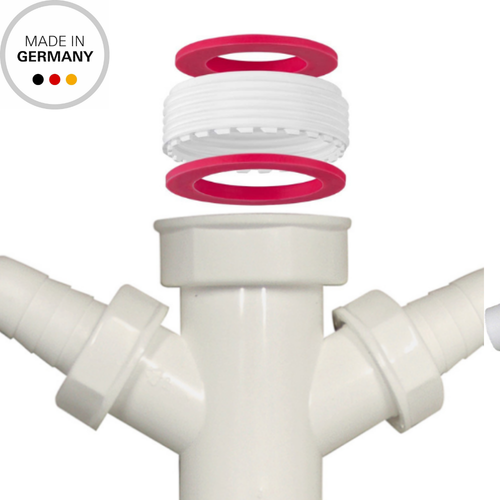 Schläfer | Riduzione per Sifone in PVC Modello Basso Adattatore M 1"1/2 a 1"1/4 - Foto 5 di 10