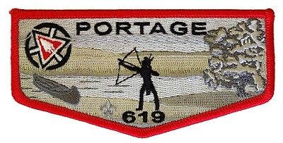 Lodge 619 Portage S34 2015 Centennial Pocket Flap  OA  BSA