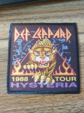 Image of DEF LEPPARD HYSTERIA TOUR 88 HEAVY METAL BAND MUSIC RETRO SEW IRON PATCH