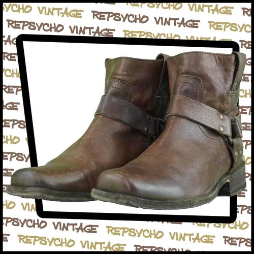 Bottes Western Buffalo Mexico, Cuir Marron, Fait Main, Taille 42/8 US