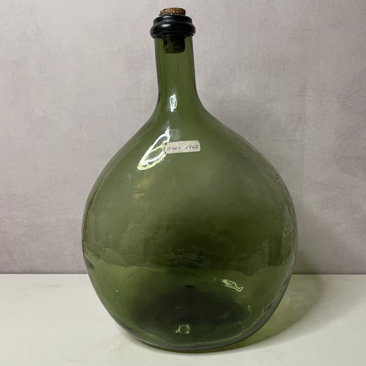 Superbe bouteille ancienne de Bénédictine – verre vert foncé – vers 1900-1930 - Collection