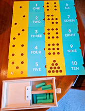 Complete Lovevery Wooden Counting Box w/ Pegs Free Spirit Play Kit
