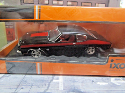 Miniature 1/43 IXO Chevelle Noire Noire - Échelle 1/43