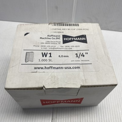 Hoffman Dovetail Key W-11/4  1000 Pieces CFW9100600 W1 New Old Stock