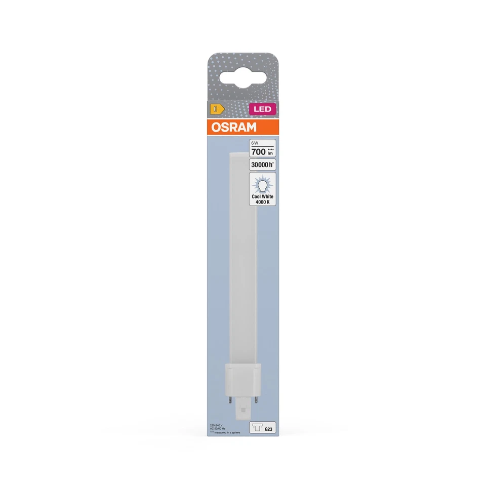 OSRAM DULUX S11 LED-Lampe für G23 Sockel, 6 Watt, 700 Lumen, Kaltweiß (4000K), - Bild 2 von 3