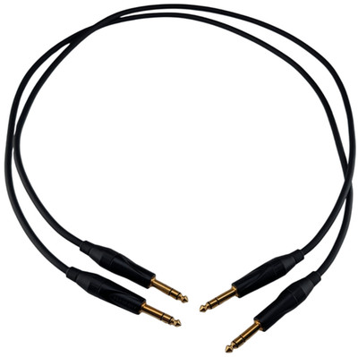 Mogami Neglex 2534 Amphenol 1/4 TRS Mic Cables Pair 40in