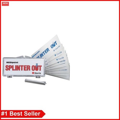 Splinter Removal Tool 10 Count Stainless Steel Tri Bevel Point First Aid Kit