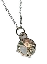 Himalayan Quartz Necklace Sterling Silver Jewellery Gift Millennium-Cut Gemstone