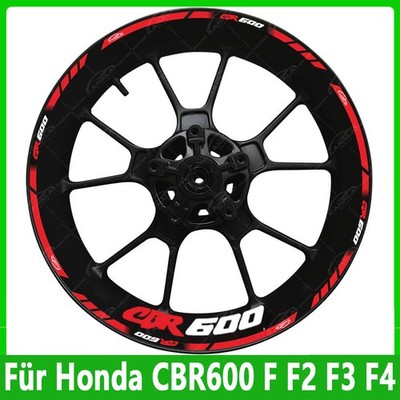17 Zoll Vorderrad+Hinterrad Rad Felgenaufkleber Set Für Honda CBR600 F F2 F3 F4