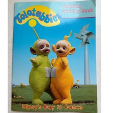 Teletubbies Vintage 1998 Coloring Activity Book Dipsy's Day To Dance Unused