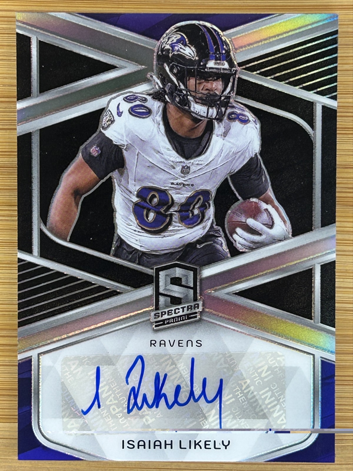 Auto #/199 🔥 2024 Panini Spectra - Signatures Isaiah Likely #SIG-ILY RAVENS