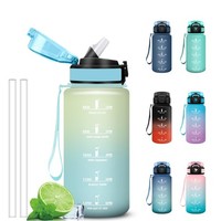 Grsta Trinkflasche 500Ml Auslaufsichere, Trinkflasche Kinder Mit Strohhalm,