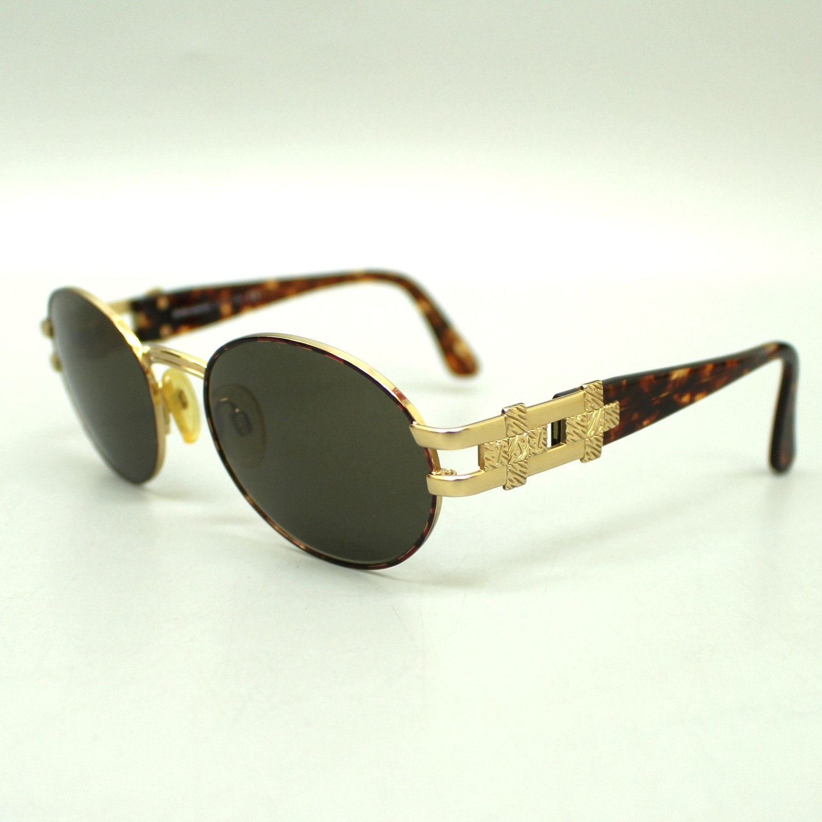 Occhiali da sole Yves Saint Laurent vintage marrone nero Y119 135 Made in Italy