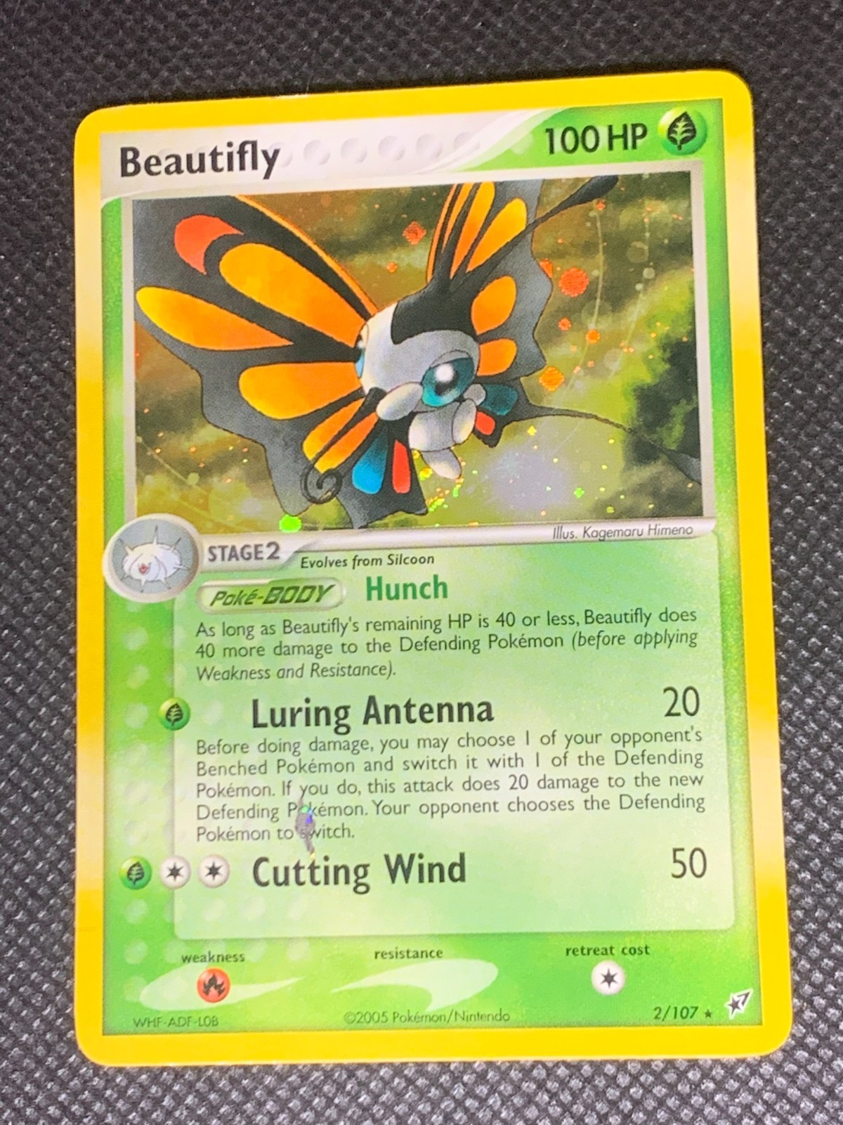 Beautifly 2/107 Holo - ex Deoxys Pokemon Card - NM