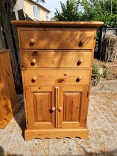 Pine Chest of Drawers Linen Cupboard Solid Wood Great Quality Freight Available