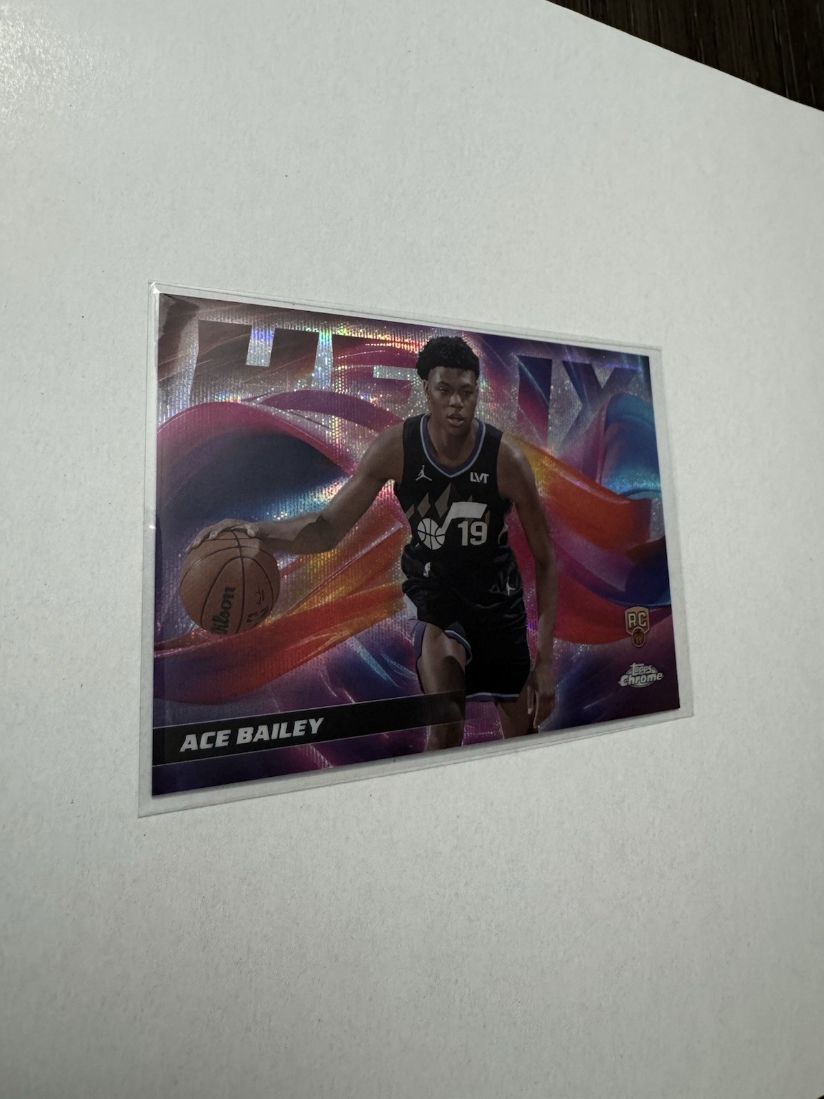 2025-26 Topps Chrome Ace Bailey RC Helix SSP CASE HIT