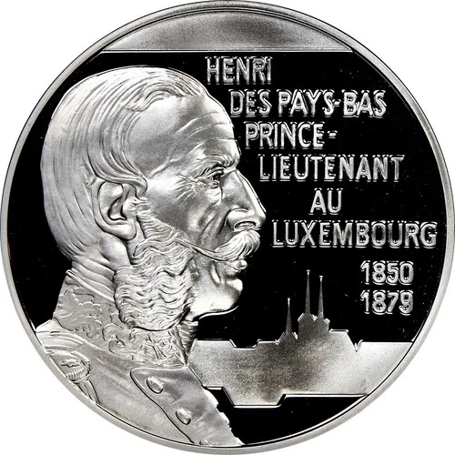 1996 LUXEMBOURG SILVER 20 EURO PRINCE HENRY NGC PF 70 ULTRA CAMEO PERFECT POP 1