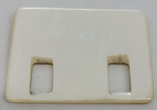 VINTAGE Mother of Pearl Belt Buckle Rectangle 2 Slot 1970's