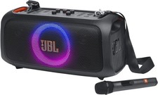 JBL PartyBox On-The-Go Essential Bluetooth Party Speaker   Black Open Box 