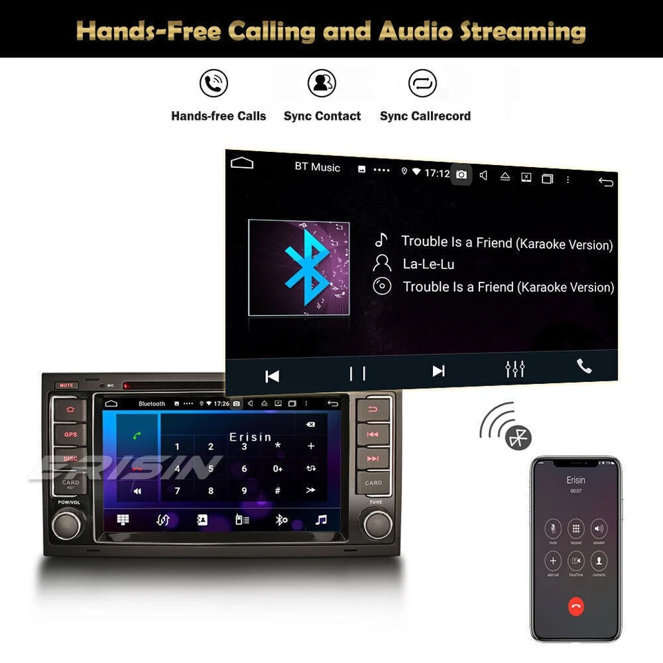 8-Kern CarPlay Android 9 DAB+DVD Navi Autoradio Für VW Touareg T5 Multivan 32GB - Bild 3 von 4