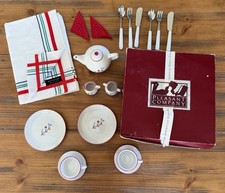 Pleasant Company American Girl Mollys B-day China Tea set 1st Edition 1987 w Box