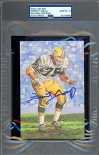 Forrest Gregg Gem Mint 10 PSA DNA Signed Goal Line Art Card GLAC Autograph