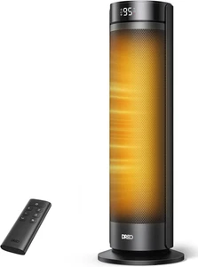 Grande chambre Space Chauffe-eau, 23" Tour électrique avec télécommande & 70° Oscillation