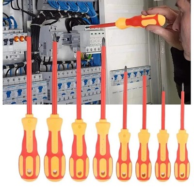 Schraubendreher Set isoliert Chrom-Vanadium Stahl ergonomisch Magnet