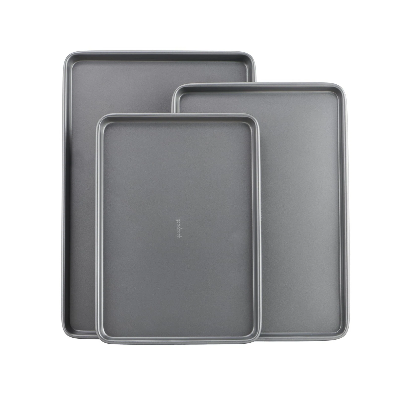 Everyday Nonstick Baking Sheet Set, 3 Pack Includes Small 13×9 Medium 15×1 an...