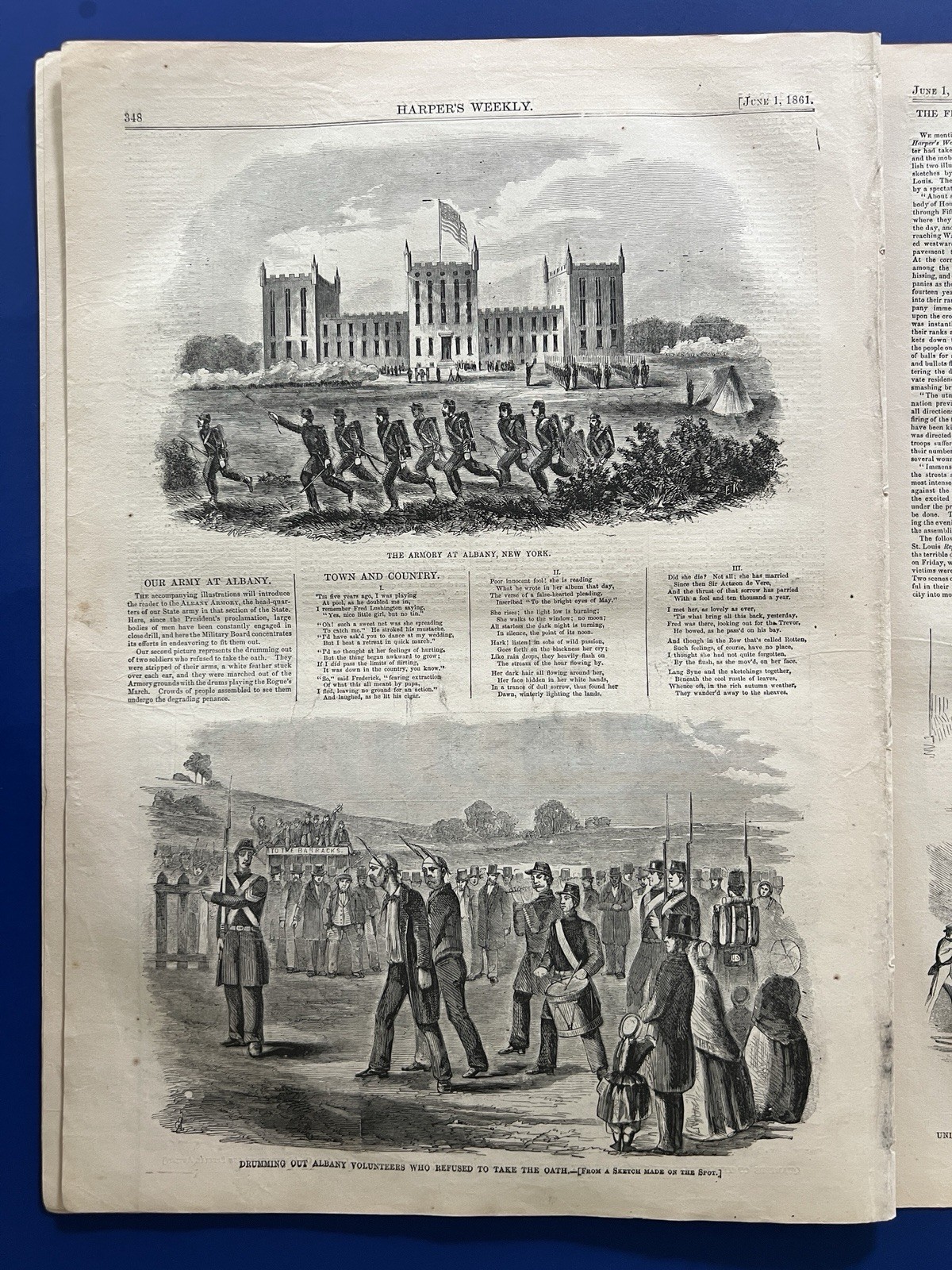 Harper's Weekly 6-1-1861 BUTLER 1st Civil War Victim CONFEDERATE CABINET ALABAMA