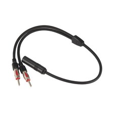Universal Car Radio Auto Antenna Splitter 1 Female to 2 Male Aerial Adapter Plug