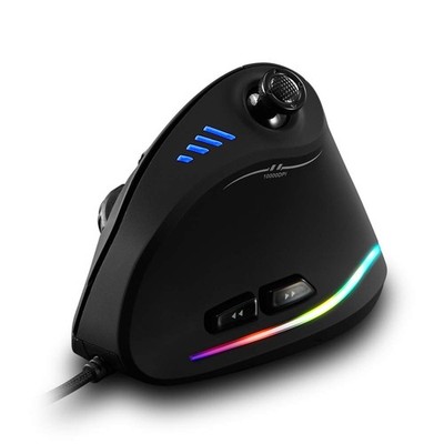zelotes Ergonomic Gaming Mouse with Joystick,10000 DPI(6-Level Black